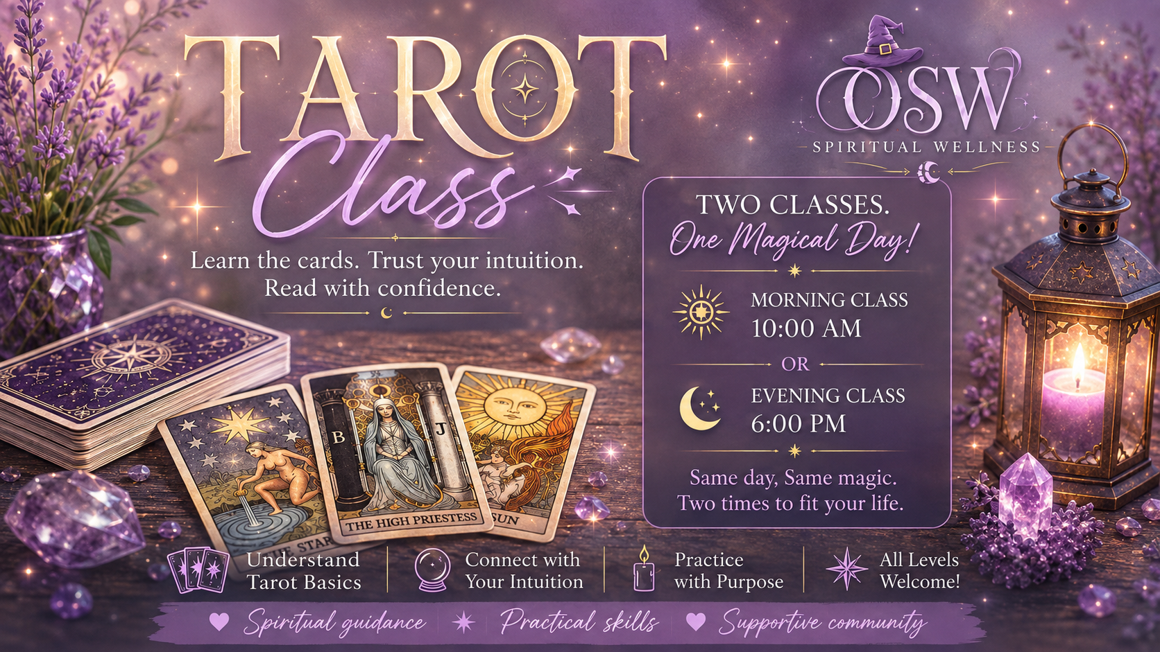 Tarot 101 With Ocean State Witch-6PM CLASS 9/1-9/15